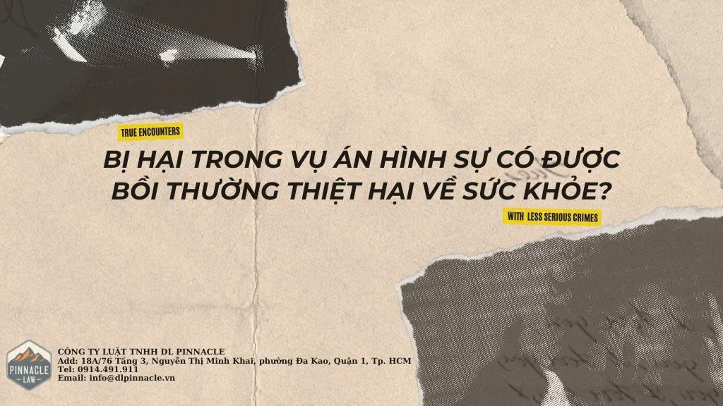 BỒI THƯỜNG SỨC KHOẺ BỊ HẠI TRONG ÁN HÌNH SỰ