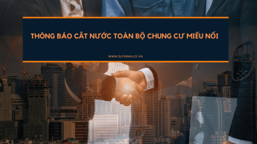 CHUNG CƯ BỊ CẮT NƯỚC