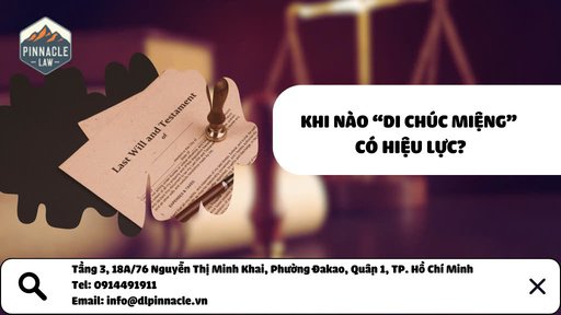 HIỆU LỰC CỦA DI CHÚC MIỆNG